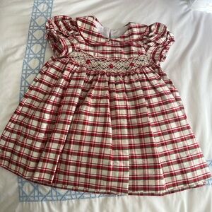 Anavini smocked Christmas dress